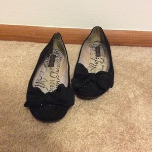 Black Material Girl Flats